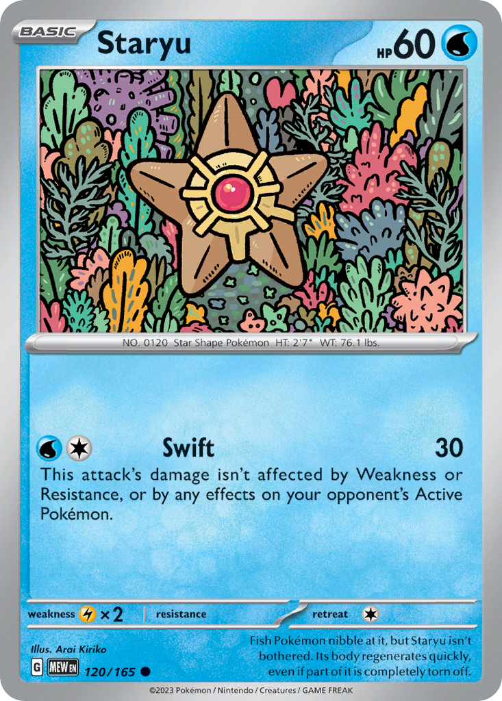 151 Set Staryu #120/165